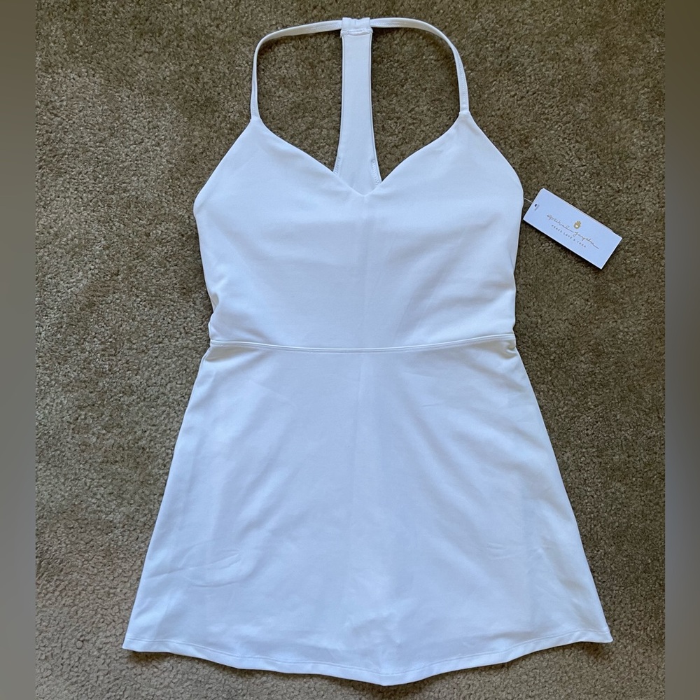 Spiritual Gangster Jet Active White Mini Dress